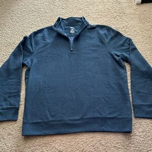 Men’s Sonoma blue half zip fleece top SZ XXL
